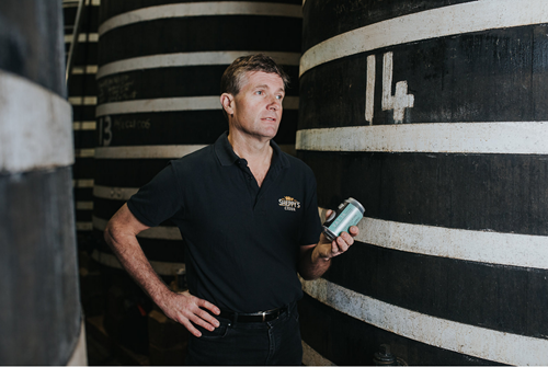 Master of Cider David Sheppy with VAT 14 Can