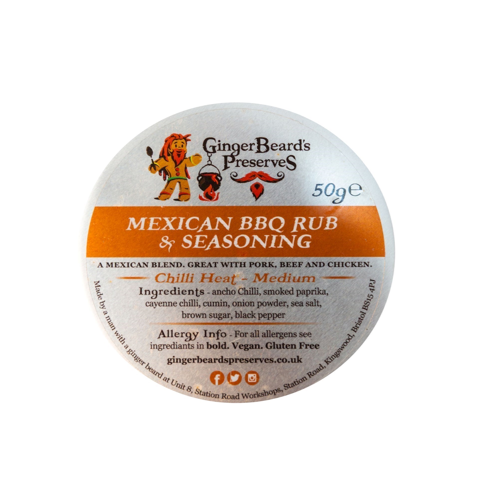 GingerBeard's Preserves Mexican Rub & Seasoning