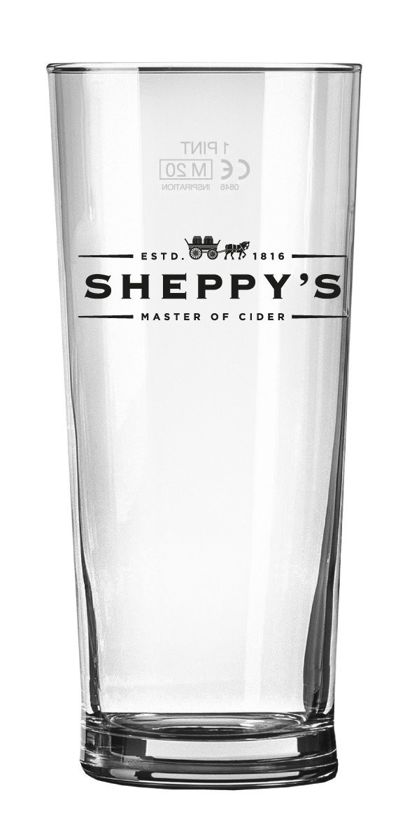 Sheppy's Glass with logo